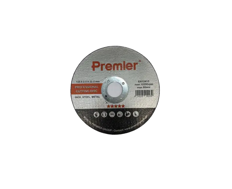 ლითონის საჭრელი დისკო Premier 125 x 2.0 x 22 მმ.