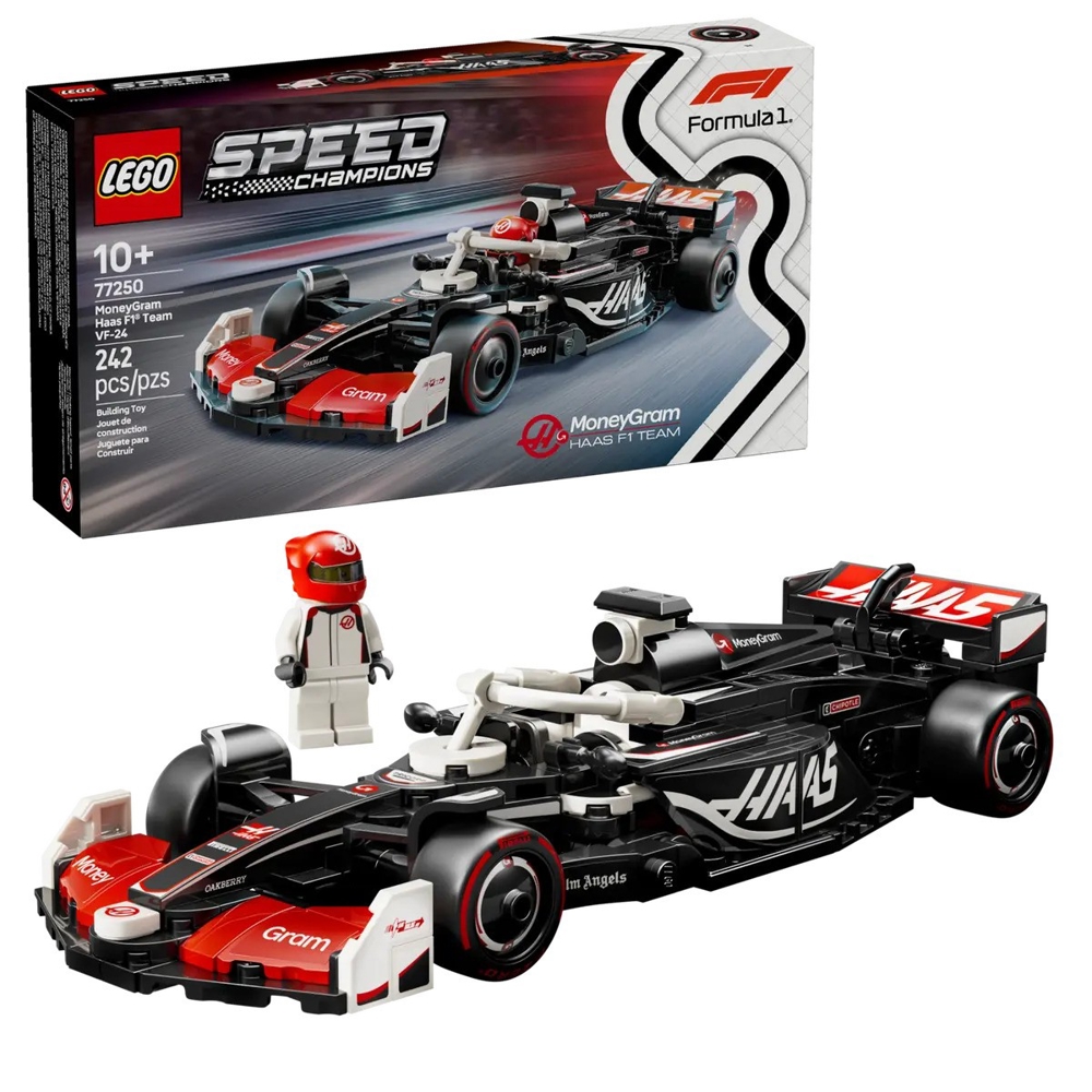 LEGO Constructor Speed Champions MoneyGram Haas F1® Team VF-24 Race Car (77250)